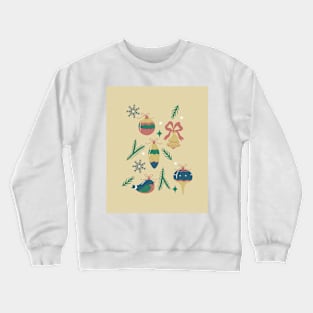 Retro Christmas glass toys Crewneck Sweatshirt